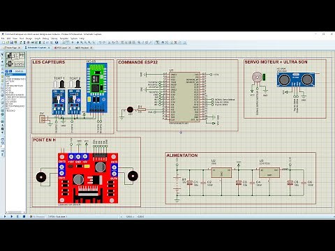 Conception d'un Robot Suiveur de Ligne avec ESP32 : Simulation complète sur Proteus 8 ! 🤖🚀