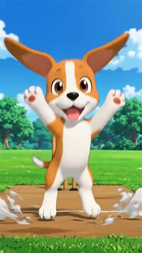 Puppy Cricket Battle 🏏🔥 | Anime Cartoon Dog Sports Fun