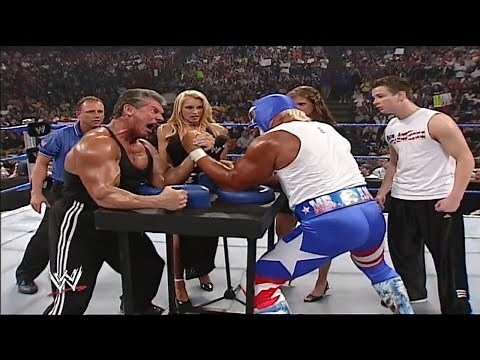 Arm Wrestling Match - Mr Macmahon Vs Mr America (Hulk Hogan) 720p HD Full Match
