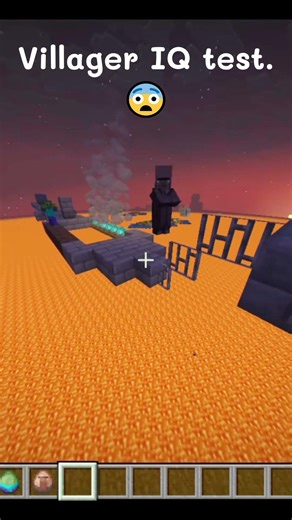 Minecraft villager iq test...