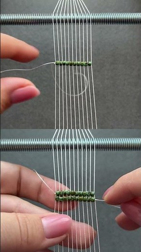 How to make a loom bracelet with different beads size 🙌