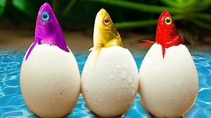 Colorful carp couple fighting giant crabs and frogs❤️ | Kids Toy TV