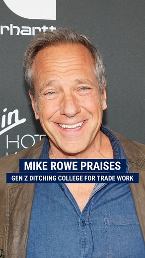 42K views · 906 reactions | Mike Rowe praises Gen Z for ditching college and embracing trade work like welding, steamfitting and pipefitting. | Fox & Friends Lawrence Billy Jones III | Fox News | Facebook