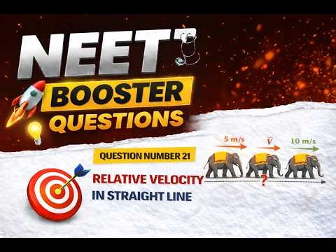 Relative Velocity Trick 🐘 3 Elephants Problem | Find Speed of Middle Elephant | NEET/JEE