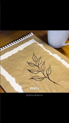 Day 2 - turning a brown paper bag into art . 🌿🌌 #30dayartchallenge #artandcraft #diycrafts #diy