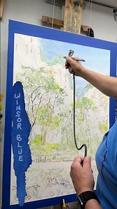 Painting Zion National Park’s Brilliant Blue Sky in Watercolor