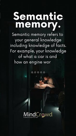 Brain Facts: Your semantic memory stores knowledge itself! 🧠✨• #mindcrowd #braintips