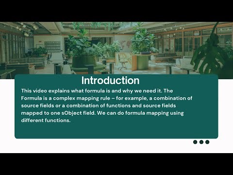 How to use a formula in the mapping?