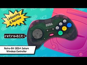 Retro-Bit SEGA Saturn Official 2.4Ghz Wireless Controller | Unboxing & Review