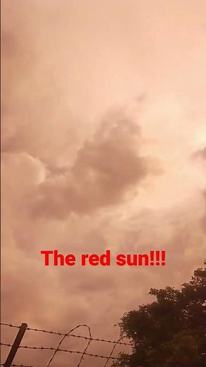 Minecraft red sun in real life😱 do subscribe 👍