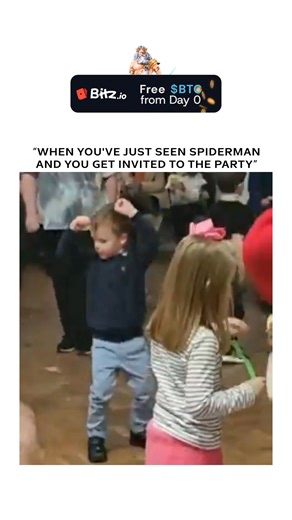 Zeokxa on Instagram: "The video shows kids dancing wildly at a costume party in a community hall—holding hands, swinging their arms, and copying playful moves, with characters like Mario in the background. It then cuts to Spider-Man 3 (2007), showing Tobey Maguire’s iconic “Bully Maguire” dance entrance, creating a funny side-by-side comparison. Credit & Source : The original source is unclear. The edit has circulated widely on X, TikTok, and YouTube, with similar versions appearing as early as 