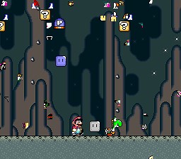 SNES Super Mario World "arbitrary code execution, playaround" by Masterjun in 02:25.19