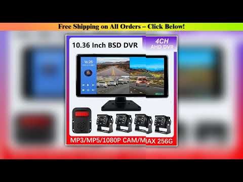 10.36 "4 Channel Recorder Smart Blind Spot Radar BSD Alarm Car DVR Monitor with 4 PCS AHD 1080P IR