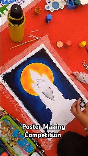 Poster Making Competition #Summer Holidays Homework #how to make posters #EBSB #AKAM #ART