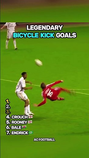 Legendary bicycle kick goals