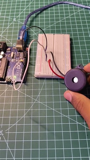 making a sound tuning system by Arduino and buzzer #shortvideo #arduino #arduinoproject #experiment