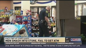Smash-and-grab fail causes big damage at Heights gas station
