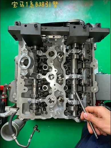 BMW B38 engine timing mark #bmw #b38 #enginetiming #shorts #mechanic #bmwmini