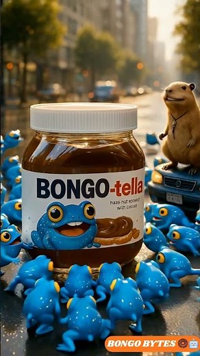 🐸 Bongo Frogs Jump Into the Feast! Episode 03😂 #shorts