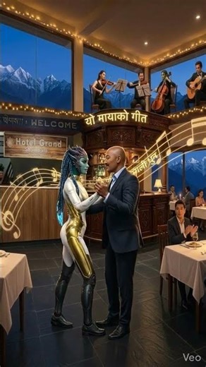 A human captain and an alien queen orbit each other in the gravity of love. ❤️🌠