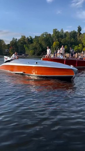 56K views · 1.3K reactions | Not your average boat day  #ClassicBoats #BoatLife #LakeVibes #VintageStyle #WoodenBoat #LuxuryOnWater #BoatingSeason #TimelessDesign #WeekendVibes | BOAT LIFE | Facebook