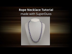 Rope Necklace Tutorial | using SuperDuos