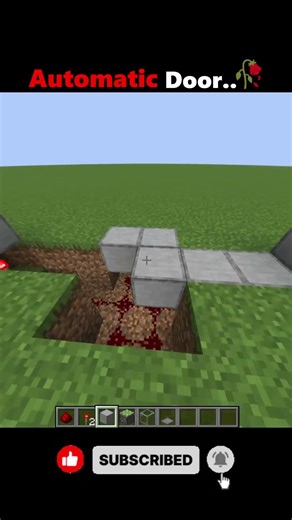 How to Make Automatic Door in Minecraft #trend #shorts #minecraftmemes #minecraft #yosho