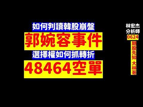 如何判讀韓股崩盤郭婉容事件選擇權如何抓轉折48464空單／【期股先知】20260624-林宏杰