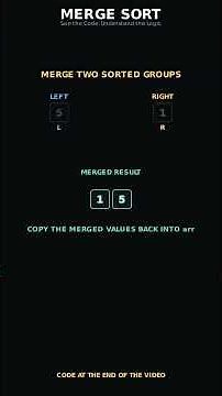 Merge Sort Explained Visually 🧠👀