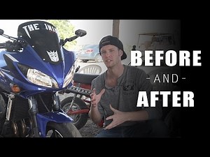 Philips CrystalVision Ultra Install + Test - Yamaha FZ6 Motorcycle Headlights