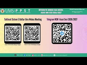 TAKLIMAT SISTEM E-DAFTAR PROGRAM ASASI UMS 2026/2027 - FASA 1 | 25 MEI 2026