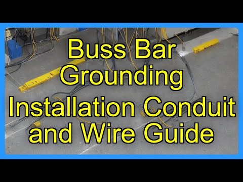 Buss Bar Grounding Installation Conduit and Wire Guide