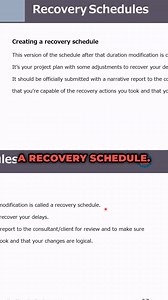 Learn how to submit a recovery schedule with a narrative report. Discover the best practices for presenting delays, recovery strategies, and timeline adjustments to stakeholders in a clear and concise manner #RecoverySchedule #NarrativeReport #ProjectManagement #DelayManagement | Planning Engineer | Facebook