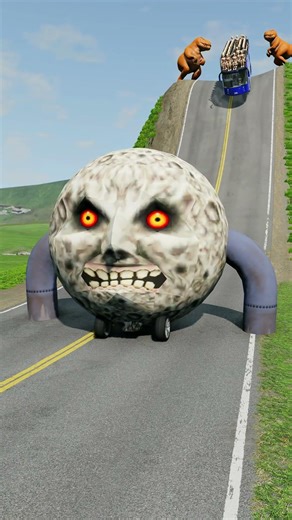 Long Capsule Buses vs Low Pipe - BeamNG.drive