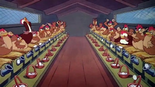 Donald Duck Cartoons 23 - Golden Eggs 1941 | Hen-house duel between Donald and Rooster