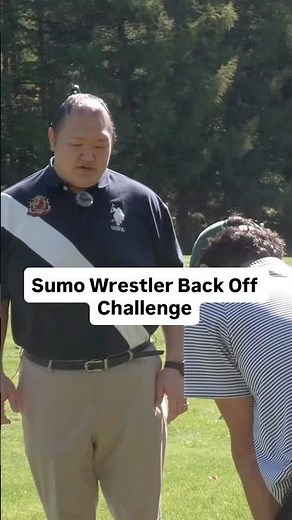Sumo Wrestler Back Off Challenge