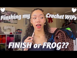 Finishing ALL of My CROCHET WIPs ~ Finish OR Frog??🧶
