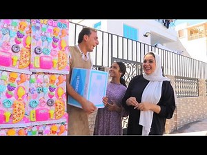 بنت صغيرة تساعد ابو كرتونة - شوف حصل اية - كواليس !