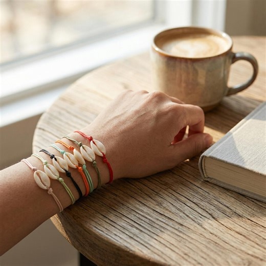 Cowrie Shell Bracelet, Adjustable Cord Beach Jewelry, Boho Summer Anklet, Handmade Surfer Gift for Men and Women - Etsy