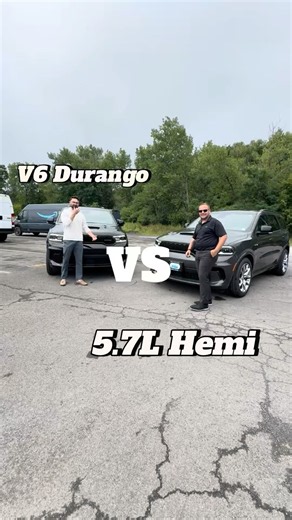 V6 vs HEMI #durango comment down below which one you’d choose!