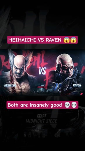Shadow assassin vs Mishima king…Only one walks out alive 💀Raven vs Heihachi in Tekken 8