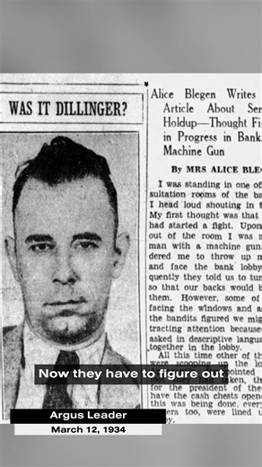 On March 6, 1934, John Dillinger, known by the FBI as Public Enemy #1, came to Sioux Falls and robbed the Security National Bank. The bank robbery netted the gangsters nearly 50,000 dollars. We re-tell the robbery from inside the bank vault that Dillinger and his gang plundered. | SDPB