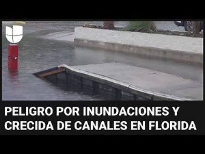 Zonas de Florida registran inundaciones ante cercanía del huracán Helene: piden tomar precauciones
