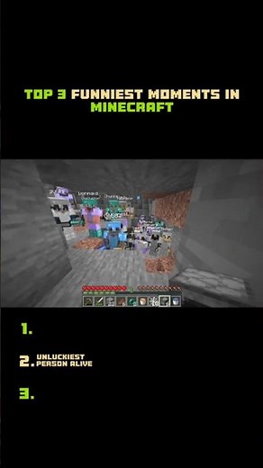 Top 3 Minecraft Fails & Funny Moments #minecraft