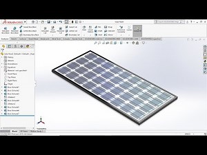 How to make a Solar PV Panel in Solidworks