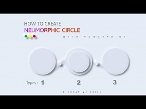 How To Create Neumorphism Effective Circle on PowerPoint | UI Design