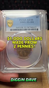 $1,000 Made Coin Roll Hunting! #coins #coingrading #coincollecting #pcgs | Diggin Dave