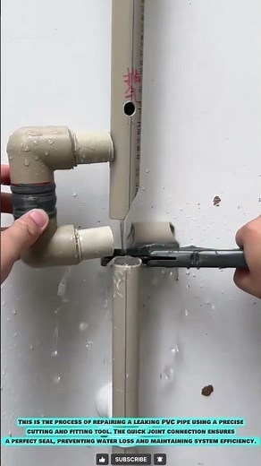 Pipe Repair Tool: Efficient Cutting Process for Water Leakage Fix #innovationtools