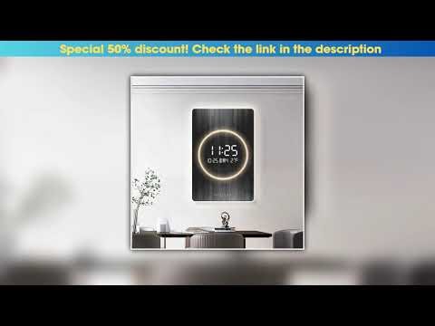 Deal Modern Large Wall Clock LED Watch Living Room Digital Display Clocks Silent Interior Art Mural