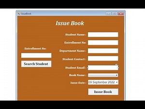 Library Management System Project in C# Part 7 Free Source Code Winforms using stored Procedure